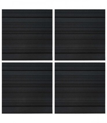 vidaXL Carpet Tile Striped Light Grey 50 x 50 cm 4 pcs PP and Bitumen