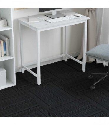 vidaXL Carpet Tile Striped Light Grey 50 x 50 cm 4 pcs PP and Bitumen