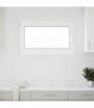 vidaXL Basement Window RISOR 100 x 60 cm PVC and Glass White