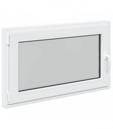 vidaXL Basement Window RISOR 100 x 60 cm PVC and Glass White