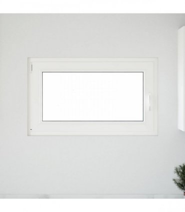 vidaXL Basement Window RISOR 100 x 60 cm PVC and Glass White