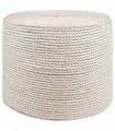 vidaXL Jute Rope 8 White 100% Tossa jute