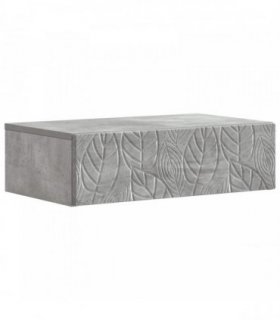 vidaXL Wall-Mounted Side Table Concrete Grey 87.5 x 34.5 x 17 cm