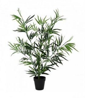 vidaXL Artificial Bambo Tree Green 90 x 14 x 80 cm Fabric and Bamboo