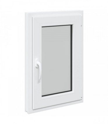 vidaXL Basement Window RISOR 50 x 75 cm PVC and Glass White