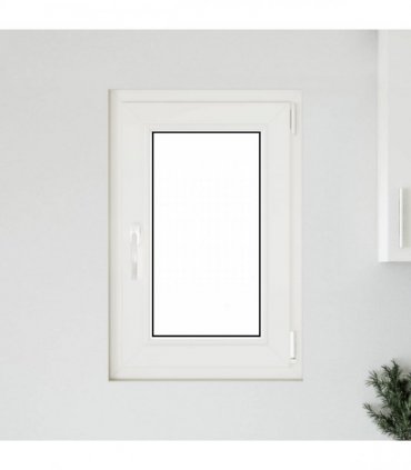 vidaXL Basement Window RISOR 50 x 75 cm PVC and Glass White