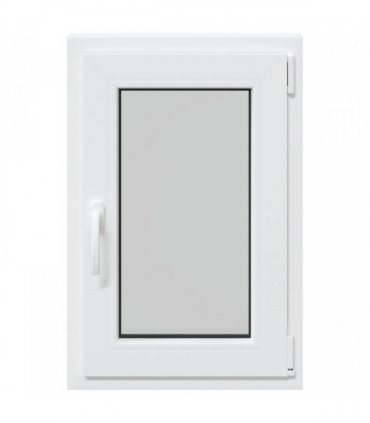vidaXL Basement Window RISOR 50 x 75 cm PVC and Glass White