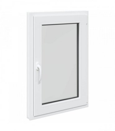 vidaXL Basement Window RISOR 60 x 100 cm PVC and Glass White