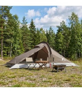 vidaXL Backpacking Tent Brown and Grey 2-Person