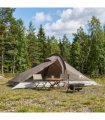 vidaXL Backpacking Tent Brown and Grey 2-Person