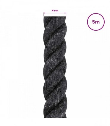 vidaXL Jute Rope 40 Black 100% Tossa jute
