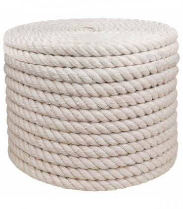 vidaXL Jute Rope 20 White 100% Tossa jute