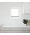 vidaXL Basement Window RISOR 60 x 60 cm PVC and Glass White