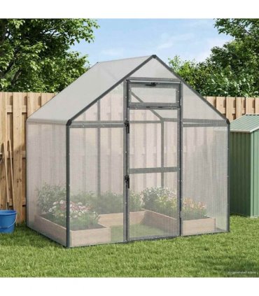 vidaXL Bird Cage Anthracite 181.5 x 110.5 x 173.5 cm Welded Wire Mesh