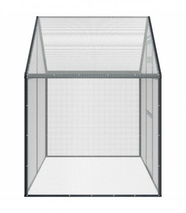 vidaXL Bird Cage Anthracite 181.5 x 110.5 x 173.5 cm Welded Wire Mesh