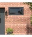 vidaXL Basement Window RISOR 110 x 50 cm PVC and Glass Anthracite