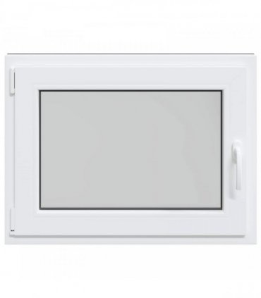 vidaXL Basement Window RISOR 80 x 50 cm PVC and Glass White