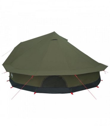 vidaXL Family Tent Army Green 10-Person Polycotton