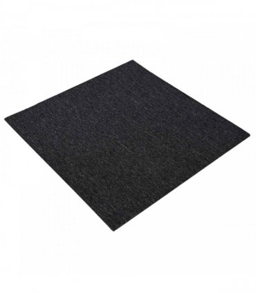 vidaXL Carpet Tile Dark Grey 50 x 50 cm 4 pcs PP and Bitumen