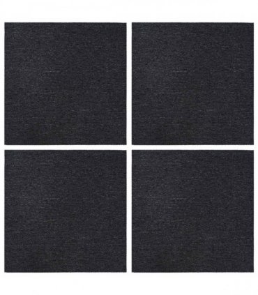 vidaXL Carpet Tile Dark Grey 50 x 50 cm 4 pcs PP and Bitumen