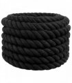 vidaXL Rope Black 3 x 3 x 1000 cm Cotton
