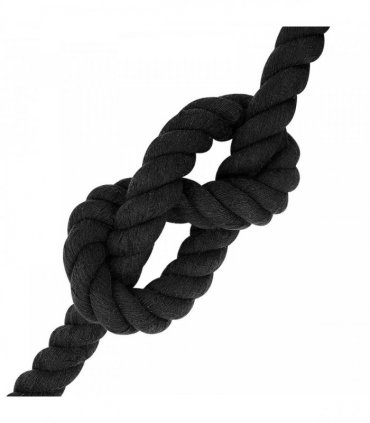 vidaXL Rope Black 3 x 3 x 1000 cm Cotton
