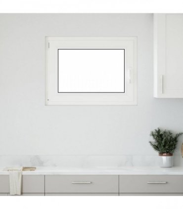 vidaXL Basement Window RISOR 80 x 60 cm PVC and Glass Anthracite