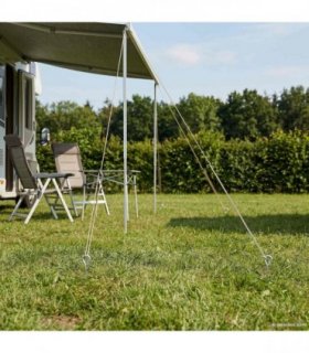 vidaXL Earth anchor 2 pcs Silver Ø10 x 60 cm Galvanized Metal