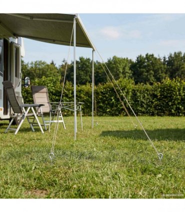 vidaXL Earth anchor 2 pcs Silver Ø10 x 60 cm Galvanized Metal