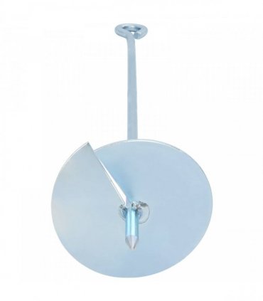 vidaXL Earth anchor 2 pcs Silver Ø10 x 60 cm Galvanized Metal