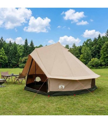 vidaXL Family Tent Cream 8-Person Polycotton