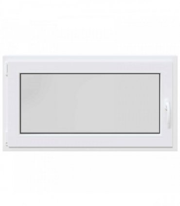 vidaXL Basement Window RISOR 110 x 60 cm PVC and Glass White