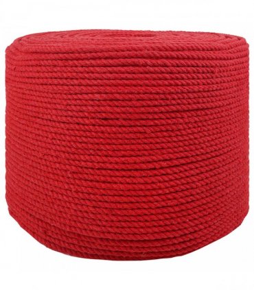 vidaXL Rope Red 0.4 x 0.4 x 10000 cm Cotton