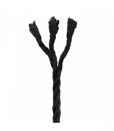vidaXL Rope Black 0.4 x 0.4 x 10000 cm Cotton
