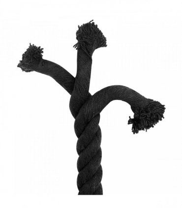 vidaXL Rope Black 3.6 x 3.6 x 500 cm Cotton