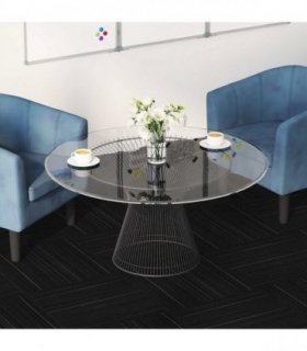 vidaXL Carpet Tile Striped Dark Grey 50 x 50 cm 20 pcs PP and Bitumen