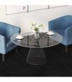 vidaXL Carpet Tile Striped Dark Grey 50 x 50 cm 20 pcs PP and Bitumen