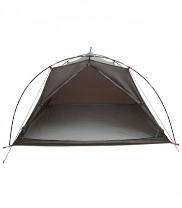 vidaXL Tunnel Tent Brown and Grey 4-Person