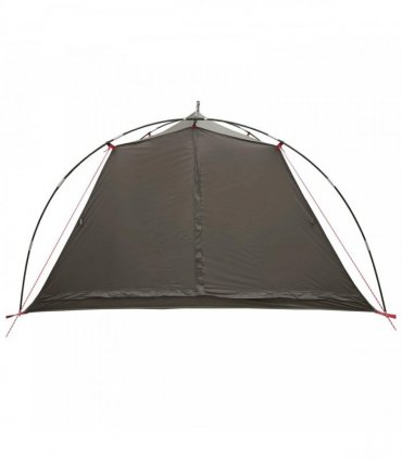 vidaXL Tunnel Tent Brown and Grey 4-Person