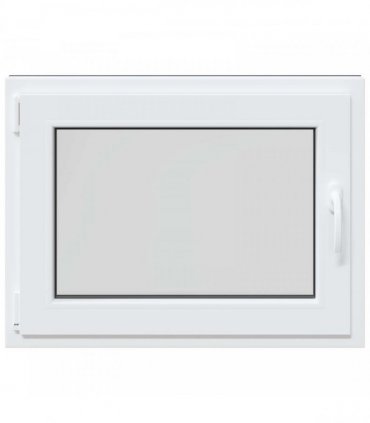 vidaXL Basement Window RISOR 80 x 70 cm PVC and Glass Anthracite