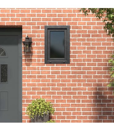 vidaXL Basement Window RISOR 60 x 80 cm PVC and Glass Anthracite