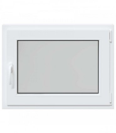 vidaXL Basement Window RISOR 80 x 70 cm PVC and Glass White