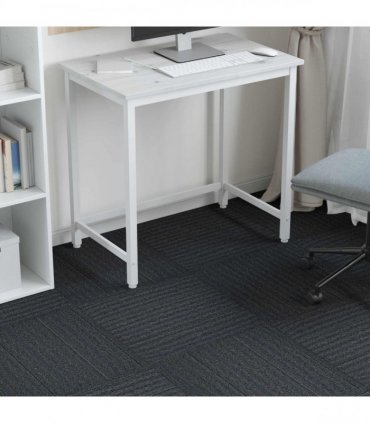 vidaXL Carpet Tile Medium Grey with Stripes 50 x 50 cm 20 pcs
