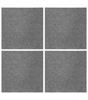 vidaXL Carpet Tile Brown 50 x 50 cm 4 pcs PP and Bitumen