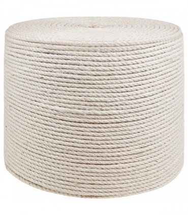 vidaXL Jute Rope 8 White 100% Tossa jute