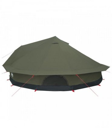 vidaXL Family Tent Army Green 12-Person Polycotton