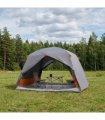 vidaXL Backpacking Tent Grey and Orange 2-Person