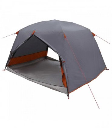 vidaXL Backpacking Tent Grey and Orange 2-Person