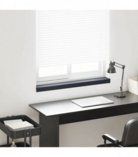 vidaXL Window Sill Anthracite with wood grain 100 x 10 x 4.5 cm PVC