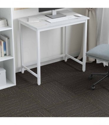 vidaXL Carpet Tile Striped Light Brown 50 x 50 cm 20 pcs